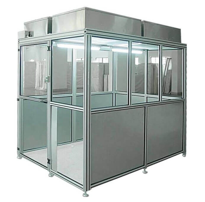 萬級(jí)鋼化玻璃潔凈棚效果圖